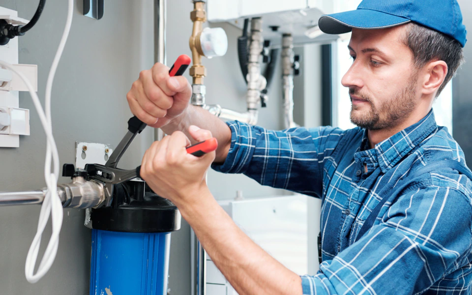 water filter installation